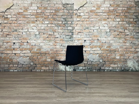 Arper Catifa 53 Set of 6 - fabric | Lievore Altherr Molina, Dining chairs, Textile, Metal, Black, Modern (photo 6 of 12)