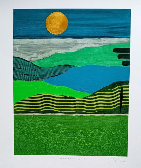 Image 1 of Ronald Boonacker- Serigrafia a colori --Mediterranee