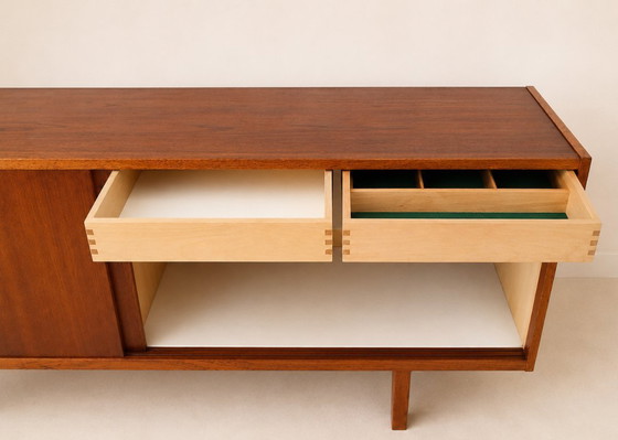 Image 1 of Vintage Ulferts Tibro Sweden sideboard / Scandinavian mid-century design with sliding doors