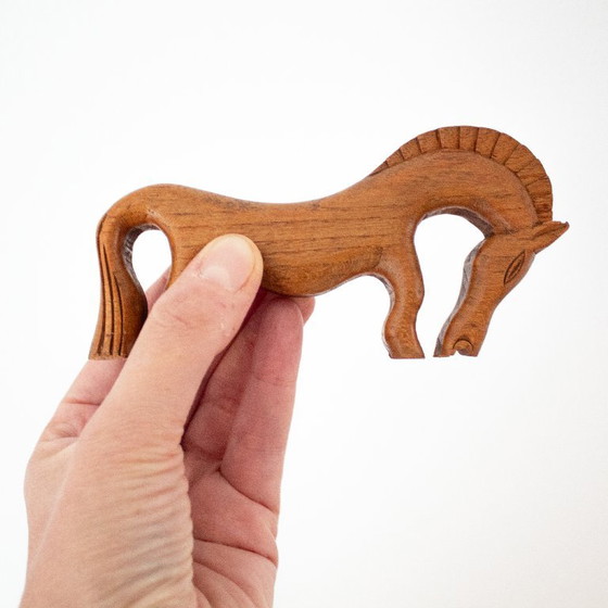 Cavallo vintage intagliato a mano, stile arte popolare scandinava – Oggetti decorativi, Wood (photo 8 of 8)