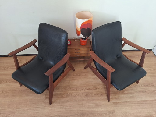 2 X Louis Van Teeffelen Armchairs