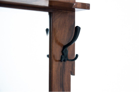 Image 1 of Porte-manteau Art déco avec miroir, Pologne, années 1950