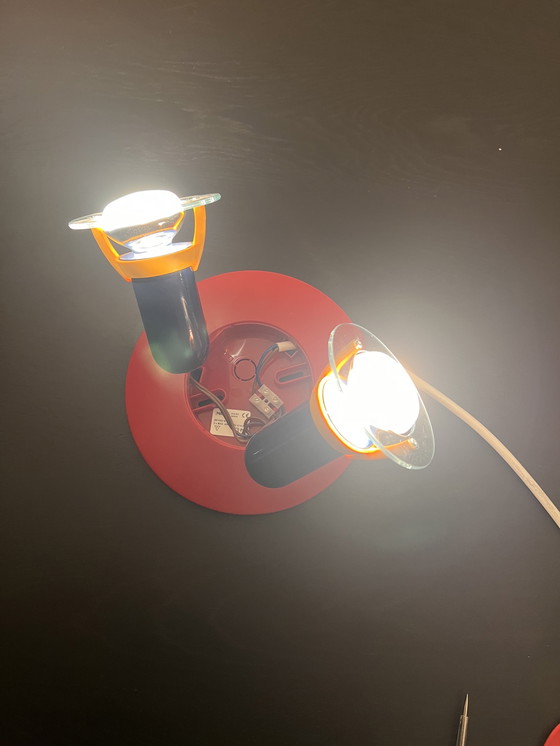 Image 1 of Vintage Massive Memphis - stijl plafondspot – 2 richtbare spots – jaren ’80 – model 2874/62 N1 – als nieuw