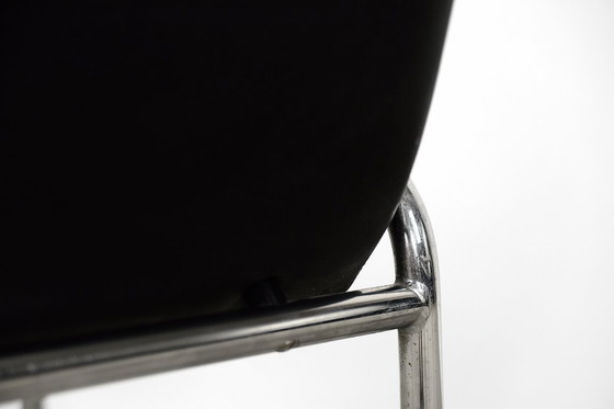 Image 1 of Vintage minimalistische chromen fauteuils van Thonet, jaren 70, set van 2