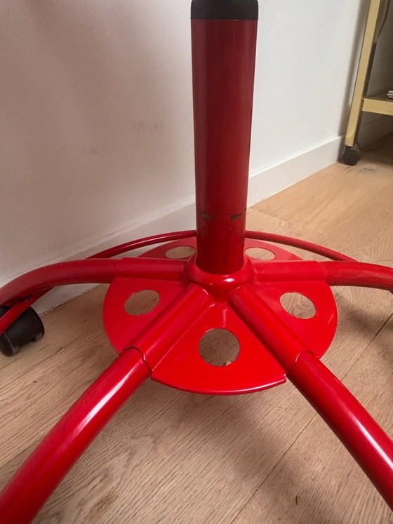 Sgabello vintage IKEA Traktor / sgabello sedile trattore – Rosso – Sedie girevoli, Plastica, Metallo (photo 5 of 9)