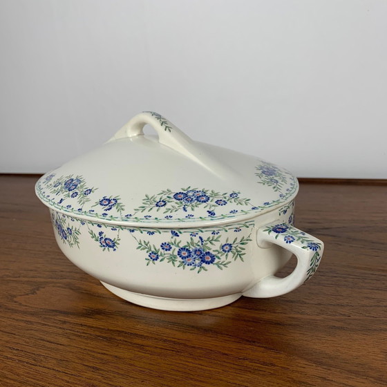 Image 1 of Kleine Suppenterrine / Gemüseschale Sarreguemines U&C, Modell Marguerite