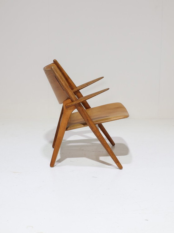 Image 1 of CH28 Sawbuck Sessel, Eiche, Hans J. Wegner, 1950er Jahre, Dänemark