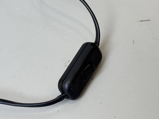 Image 1 of Set di 2 lampade a globo in stile Space Age, color ocra e cromo, anni '70.