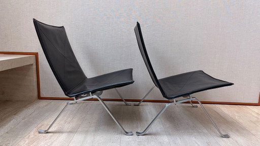 2 Poul Kjærholm PK22 fauteuils door Fritz Hansen – rvs (photo 2 of 10)