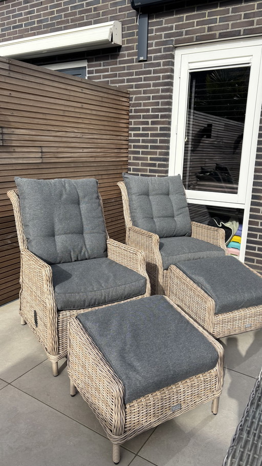 4 tumbonas Garden Impressions