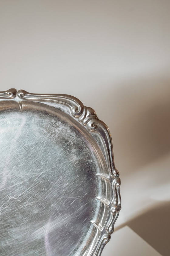 Image 1 of Set of 2 vintage stainless steel serving dishes