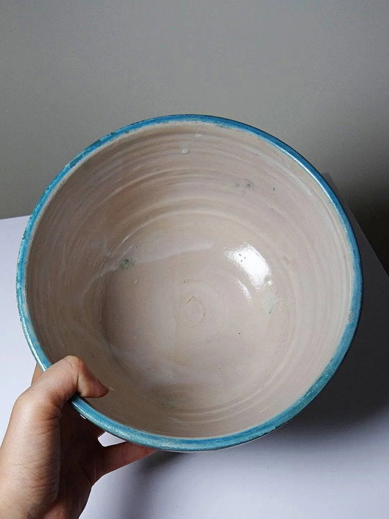 Large ancient jobana from Fes in polychrome faience, Morocco 20th century., Crockery, Porcelain, Brown (photo 15 of 17)