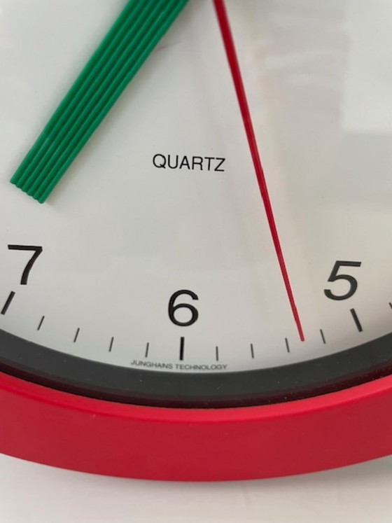 Image 1 of Junghans Memphis style wandklok – postmodern design
