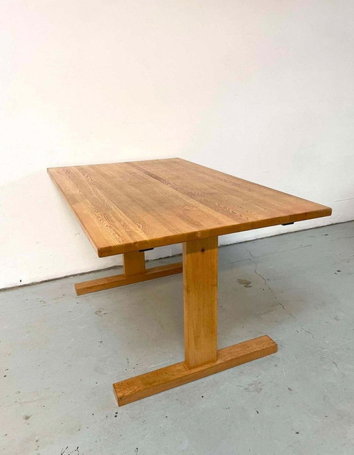 Vintage Danish oak dining table