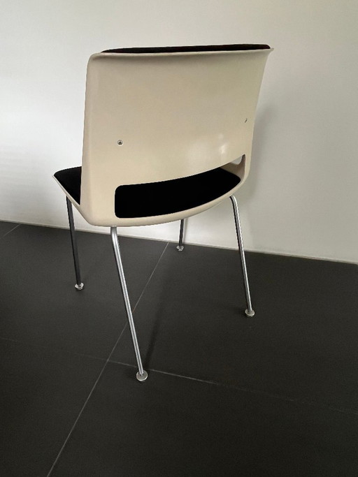 10x Gispen A.R. Cordemeyer Chairs – eetkamerstoelen, Metal, Plastic