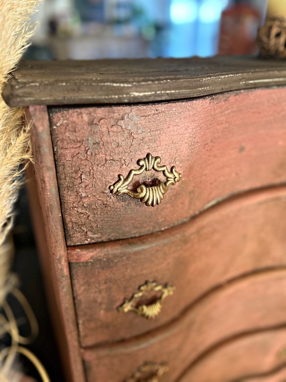 Patinated Vintage Chest of Drawers – Wood (photo 10 of 12)