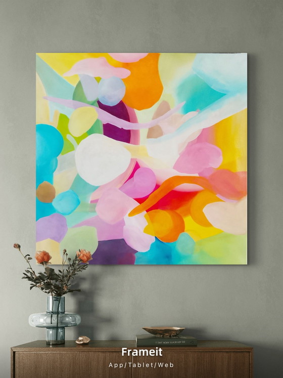 Acrylic painting #Homeberry 100x100cm – joart, Paintings & Drawings, Canvas (photo 13 of 15)