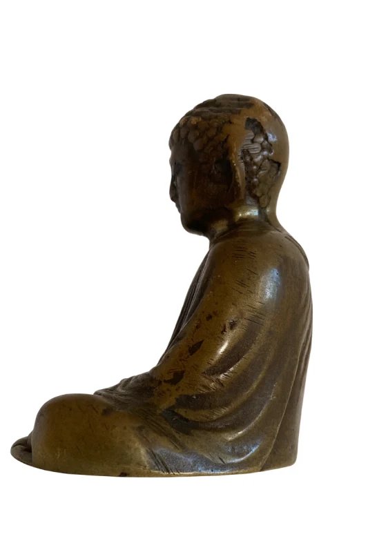 Estatua japonesa de Buda de bronce macizo – Esculturas, Bronze (photo 7 of 11)