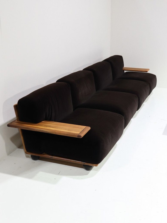 Image 1 of Conjunto de sofás modulares Pianura Mario Bellini Cassina marrón Italia años 70
