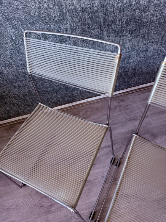 Image 1 of 4x Spaghettistoelen van Giandomenico Belotti voor Alias, ca.80s