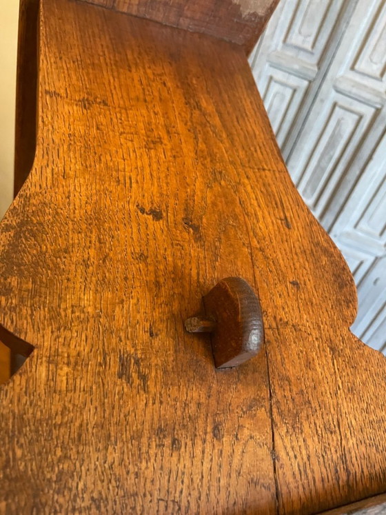 Lunga Panca da Chiesa in Rovere Francese 170 Cm. – Panche, Wood (photo 7 of 13)