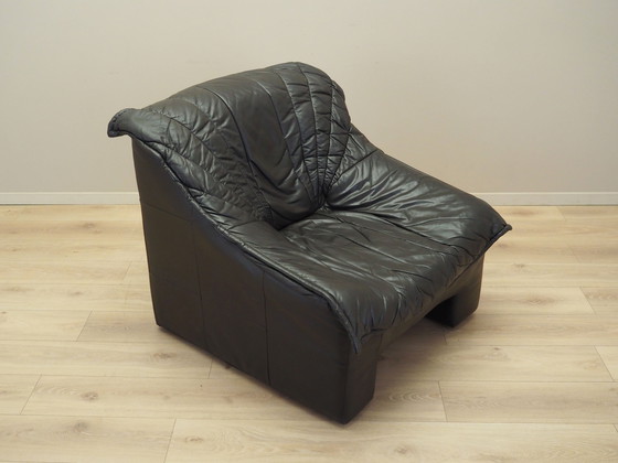 Image 1 of Leren fauteuil, Italiaans ontwerp, jaren 1960, Productie: Italië