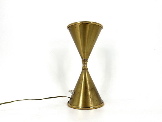 Image 1 of Mid century brass table lamp model Clessidra by Angelo Lelli for Arredoluce, 1960s