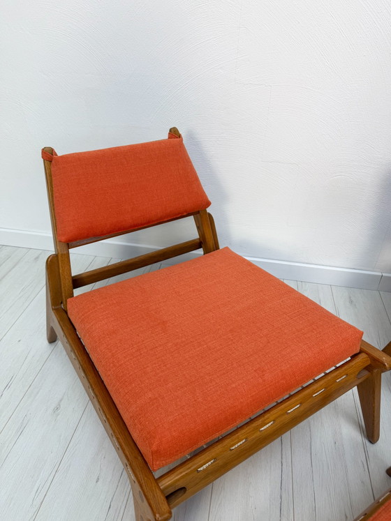 Image 1 of 1960s Vintage ‘Hunting Chair’ Lounge Seating Set with Ottomans by Heinz Heger for PGH Annaberg-Buchholz