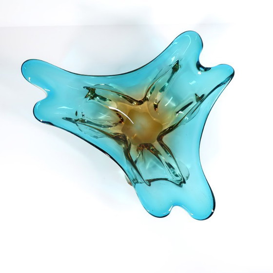 Piatto in vetro soffiato di Murano, anni '60 – Plat en verre soufflé de Murano, années 1960 (photo 2 of 8)