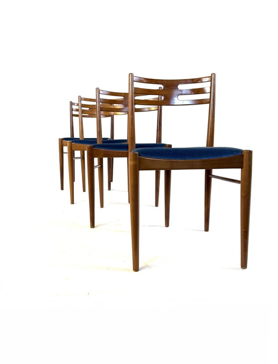 Image 1 of Set di 4 sedie da pranzo vintage danesi anni '60