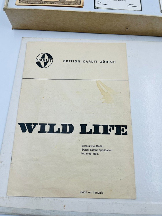 Image 1 of Wild Life vintage game Carlit Zurich WWF collector's edition 1960s