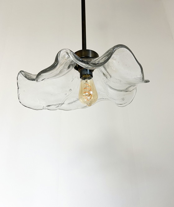 Image 1 of Bronze & Murano Glass Pendant Lamp, Lothar Klute '80