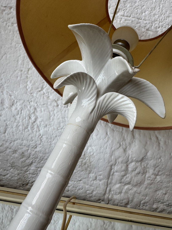 Image 1 of Tommaso Barbi ceramic palm tree lamp, 1960s