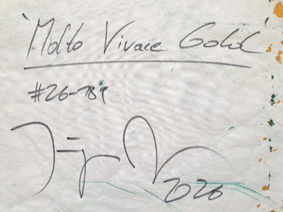 Jürgen Angeler - Molto Vivace Gold – Paintings & Drawings, Canvas (photo 11 of 16)