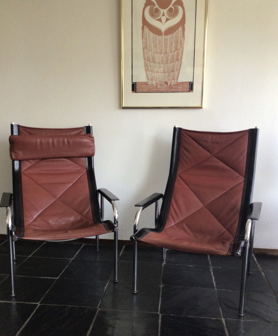 Image 1 of 2 Lounge Chairs Hans Eichenberger For Strässle International