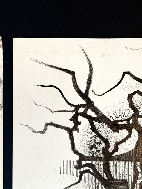 Image 1 of Un ensemble de 2 œuvres d'art avec des éléments de collage - Eugene Eechaut (1928-2019)