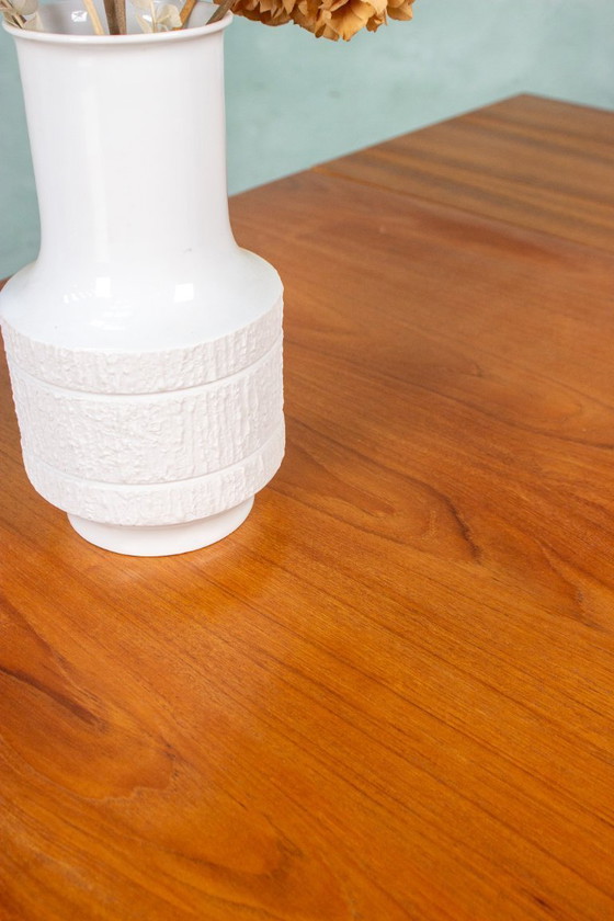 Image 1 of Vintage teak dining table, extendable, mid-century modern, 1960s