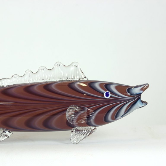 Grande pesce in vetro soffiato a mano, Cecoslovacchia, anni '60 – Sculture, Glass (photo 8 of 8)