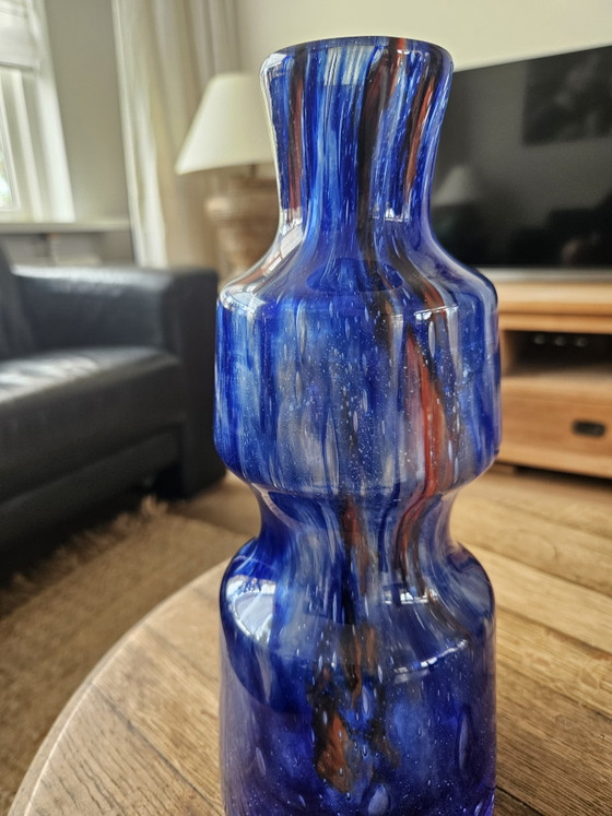 Image 1 of XL Vintage 'Flora' Art Glass Vase – František Koudelka (1970s) – Perfect condition!