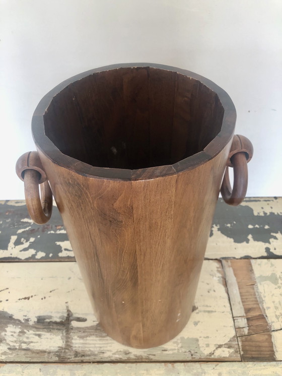 Image 1 of Art deco walnotenhout design paraplubak jaren 30