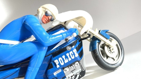 Image 1 of Joustra Metal Motorcycle Toy – Vintage France