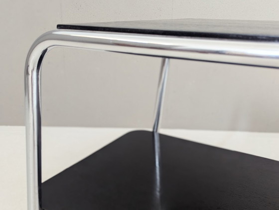 Image 1 of Carro de servicio de acero tubular Bauhaus de Robert Slezák, años 30