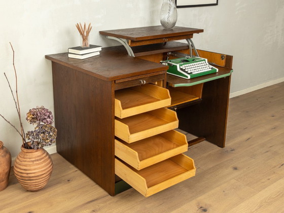Schreibtisch aus den 1950er Jahren – Wood, Brass (photo 5 of 12)