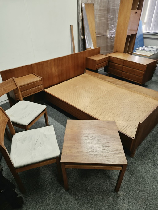 Set camera da letto Mid-Century completo 6 pezzi (Teak / Novum)