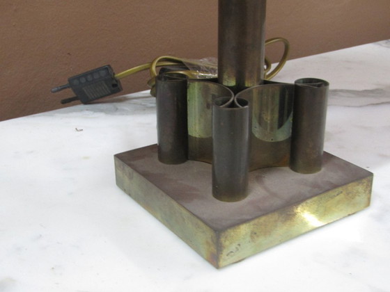 Image 1 of vintage brass lamp