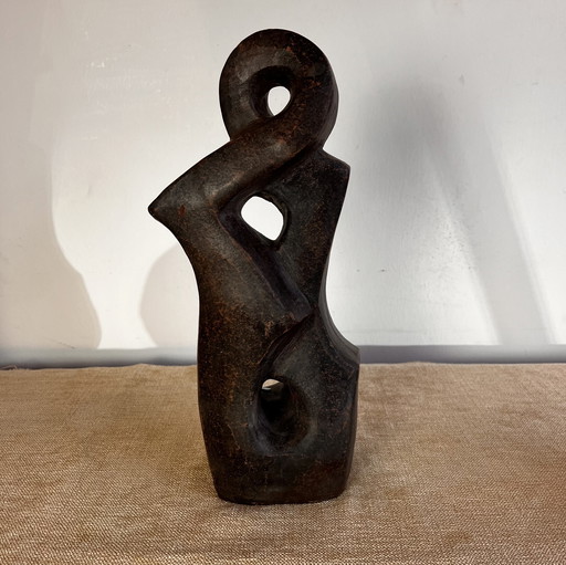 Scultura astratta in ceramica THOM anni '80 Vintage