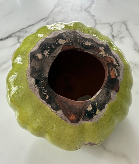 Image 1 of Large decorative ceramic pumpkin