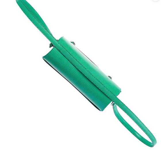 Image 1 of Borsa Hermes Roulis in Cuirs Exotiques Vert - 101528