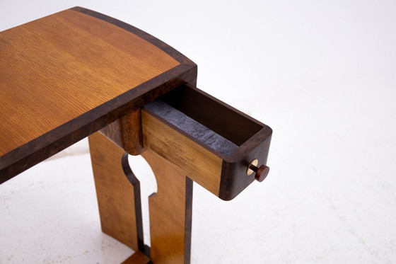 Image 1 of Ensemble coiffeuse + chaise Art déco, Pologne, Art déco, vers 1940.