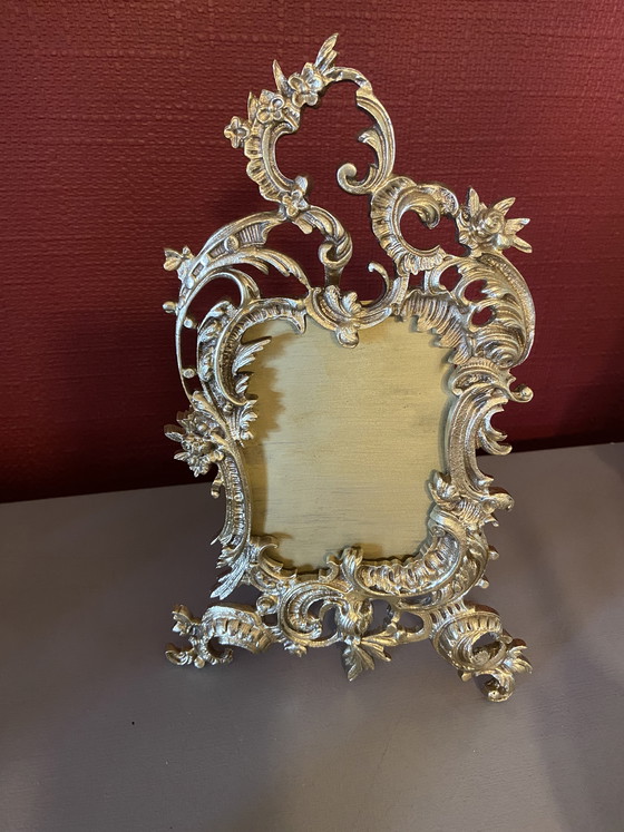 Image 1 of Rococo style bronze photo frame
